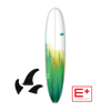 NSP Longboard - E+ 8'6" | 64.4 L Green  Aroona Surf, Sydney