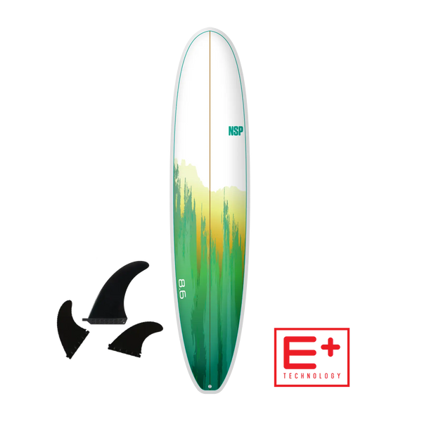 NSP Longboard - E+ 8'6" | 64.4 L Green  Aroona Surf, Sydney