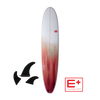 NSP Longboard - E+ 9'0" | 73.2 L Red Aroona Surf, Sydney