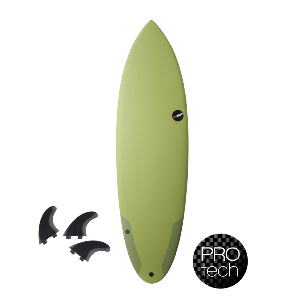 NSP Hybrid - Protech 5'9" | 28.7 L Lime  Aroona Surf, Sydney