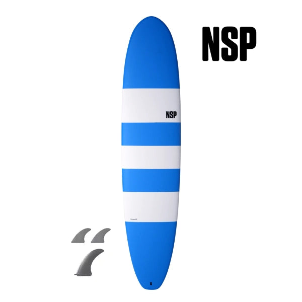 NSP Longboard - Elements - Ultra Classic 8'6 | 64.4L Blue Stripe Aroona Surf, Sydney