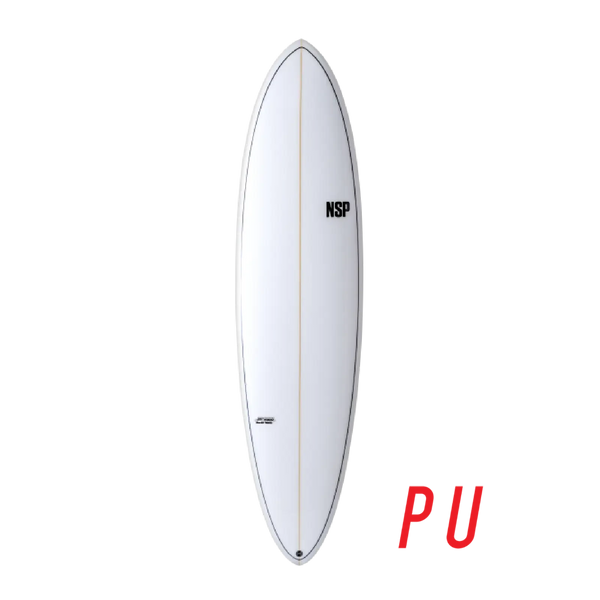 NSP Speed Line - PU 7'2" | 49.5 L Clear  Aroona Surf, Sydney