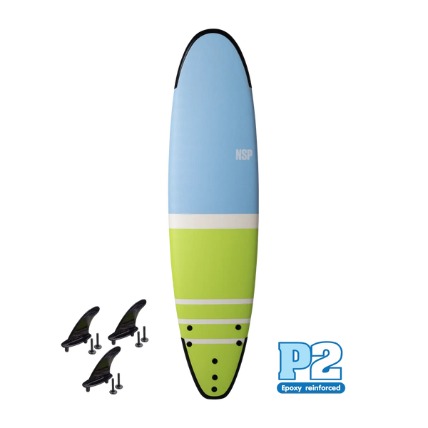 NSP Funboard - P2 Soft 7'4" | 57 L   Aroona Surf, Sydney