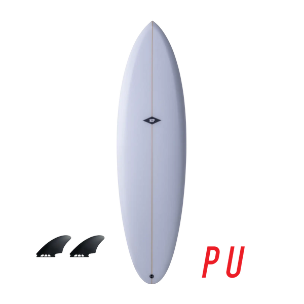 NSP Gemini Twin - PU PU 6'2" | 34 L Clear Aroona Surf, Sydney