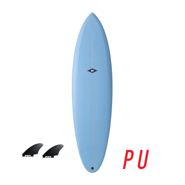 NSP Gemini Twin - PU PU 6'2" | 34 L Blue_Sky Aroona Surf, Sydney