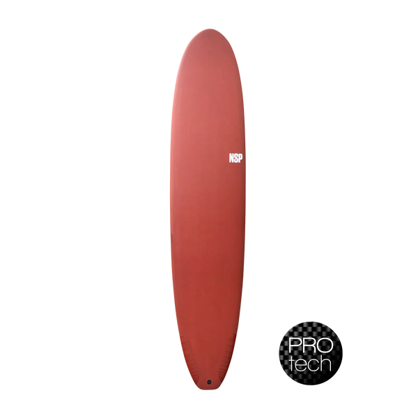 NSP Longboard - Protech - Classic 8'0" | 56.9 L Red tint  Aroona Surf, Sydney