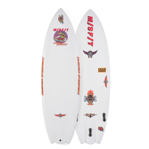 MISFIT Yandina Speedway - Primitek 5'6” x 19 1/8” x 2” - 25.3L Aroona Surf, Sydney