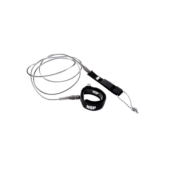 NSP Leash 6' | 7mm Black  Aroona Surf, Sydney